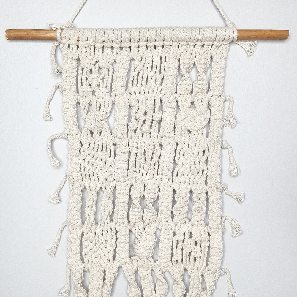 Macrame Wall Hanging Decor - Picture 2 of 3